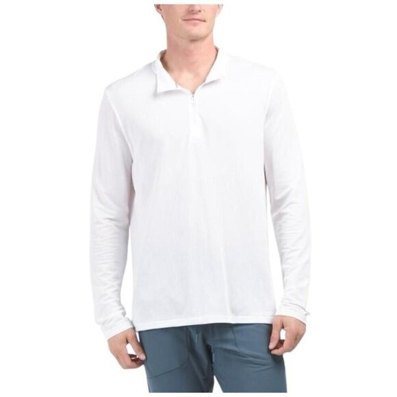 Under Armour Other - Under Armour Mens White Quarter Zip Pullover Long Sleeve Top Activewear Sz 3XL
